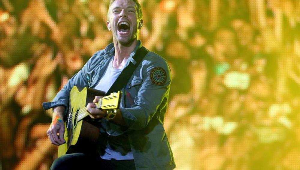 Vocalista de la banda británica Coldplay Chris Martin