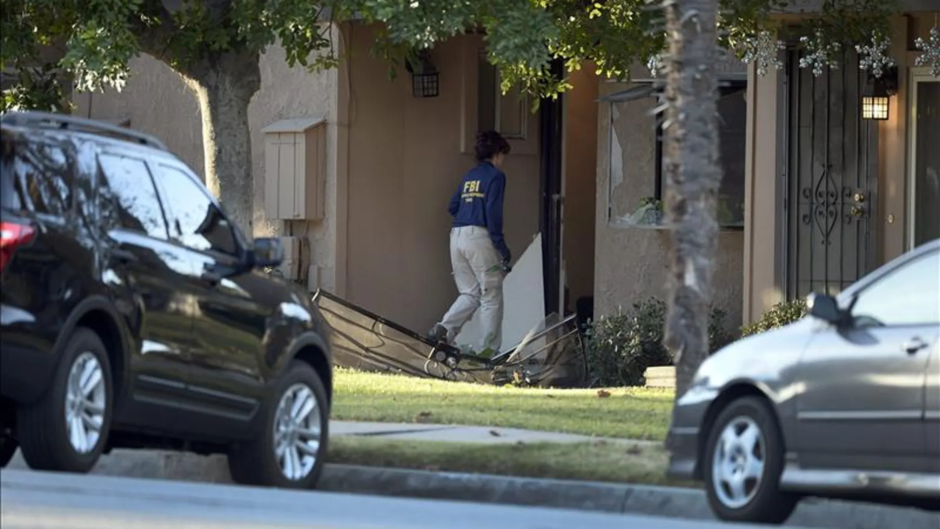 Casa de uno de los presuntos autores del tiroteo de California