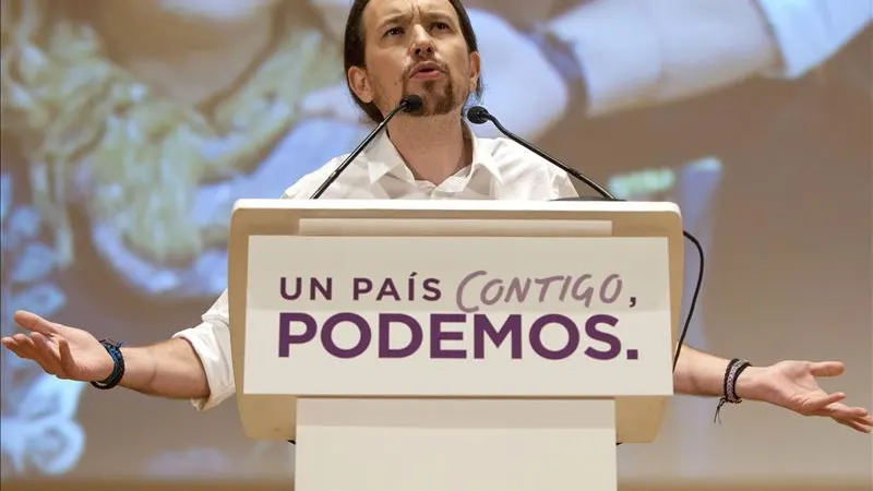 Pablo Iglesias en un acto de campaña en Málaga Pablo Iglesias en un acto de campaña en Málaga