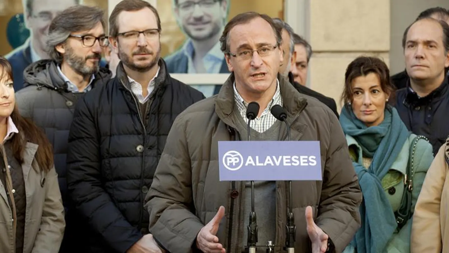 Alfonso Alonso en un acto de campaña electoral Alfonso Alonso en un acto de campaña electoral