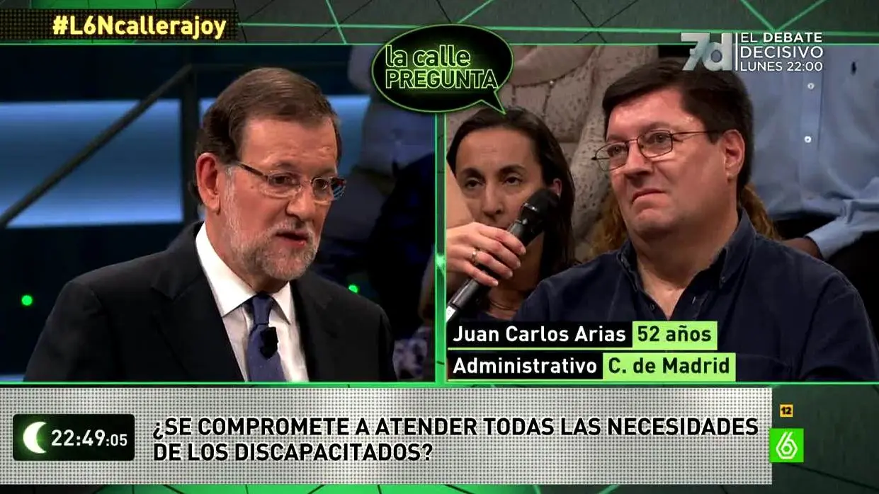 Rajoy sobre las ayudas a discapacitados