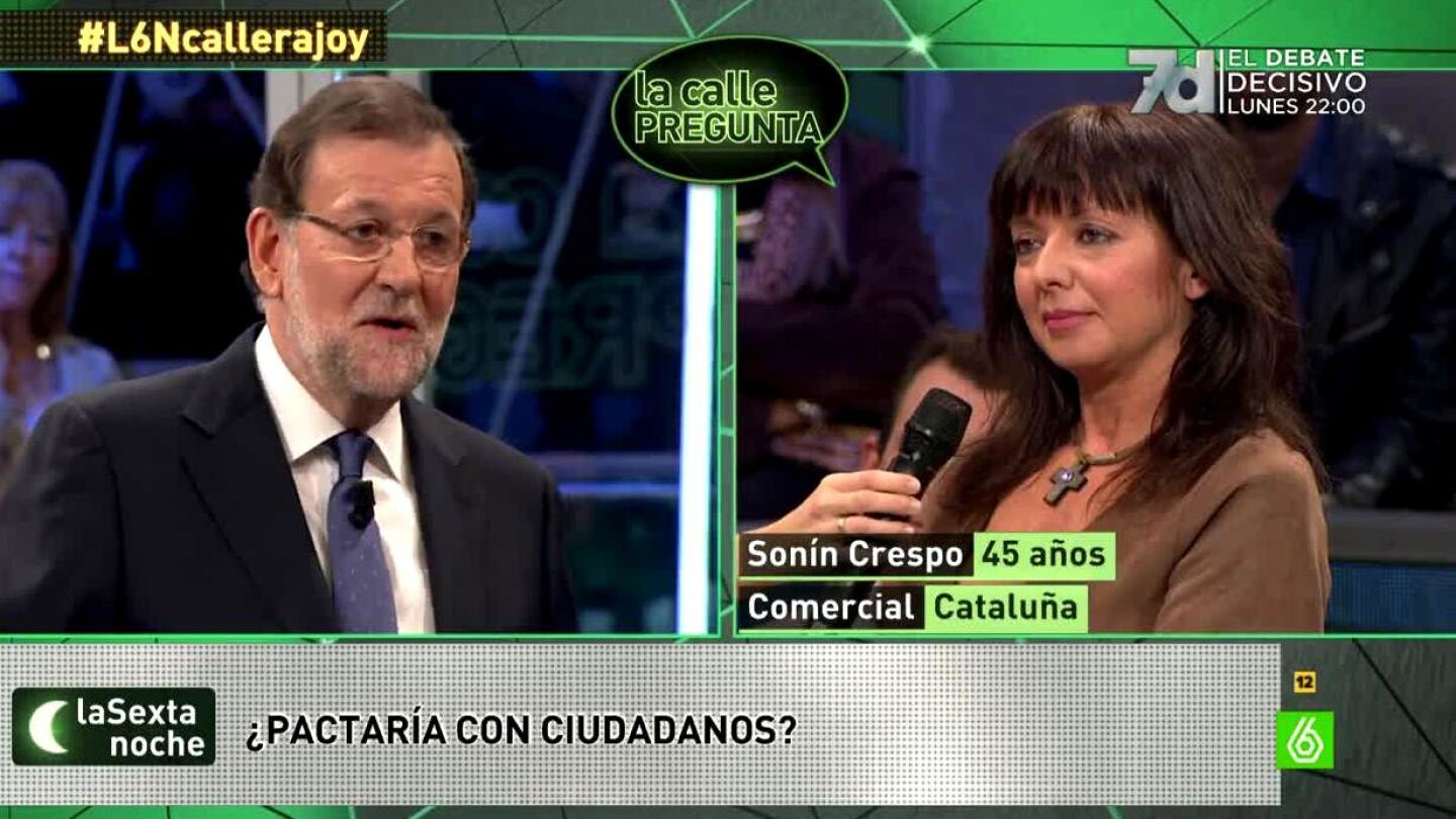Rajoy y Son&iacute;n Crespo