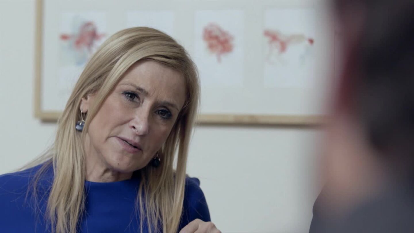 Cristina Cifuentes, en una casa independentista, en Salvados