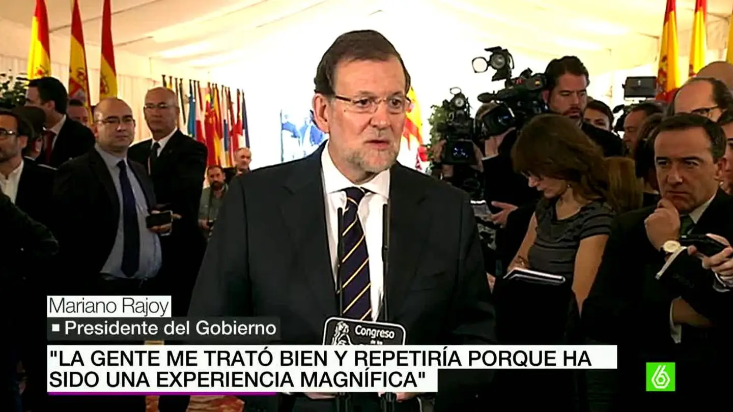 Rajoy, sobre laSexta Noche: "Repetiría, fue una experiencia magnífica" Rajoy, sobre laSexta Noche: "Repetiría, fue una experiencia magnífica"