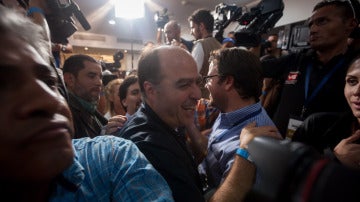  Julio Borges, miembro de la coalición opositora Mesa de Unidad Democrática (MUD)