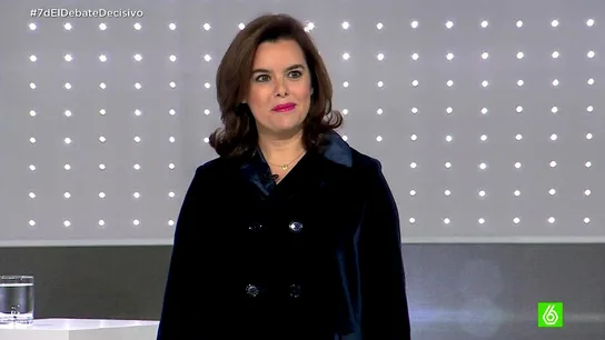 Sáenz de Santamaría en el 7D Sáenz de Santamaría en el 7D