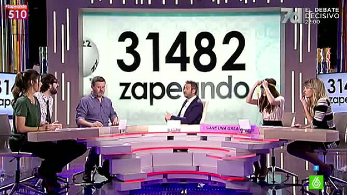 El 31.482, el n&uacute;mero de Zapeando para jugar a la Loter&iacute;a de Navidad