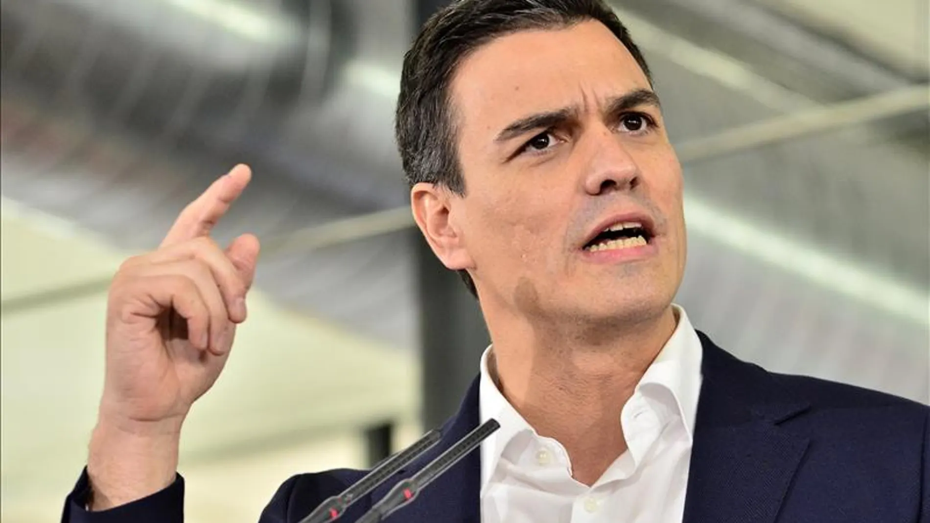  El secretario general del PSOE y candidato a presidente del Gobierno, Pedro Sánchez