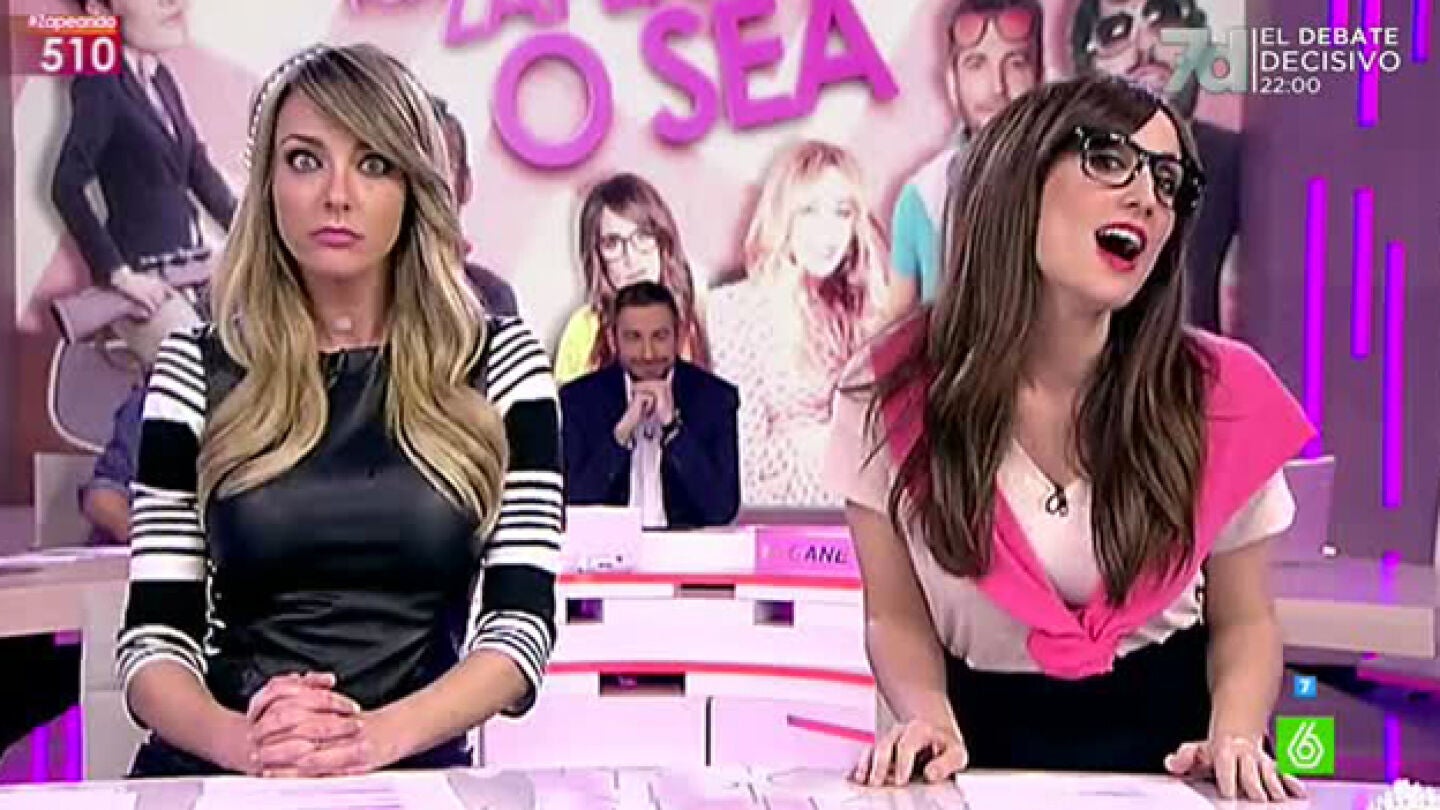 Anna Simon y Ana Morgade, en Te lo juro por Zapeando, o sea