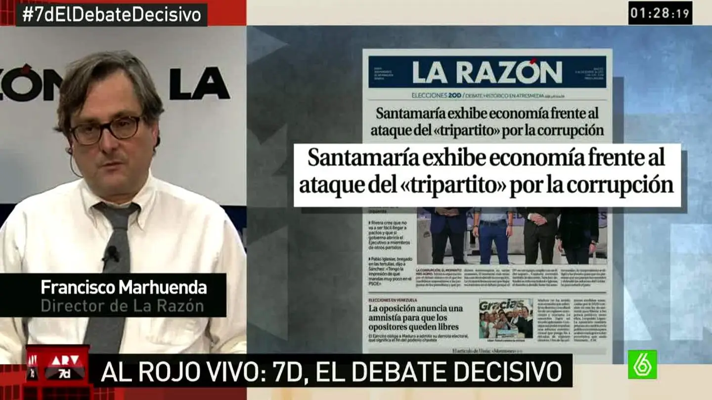 Francisco Marhuenda, sobre el debate Francisco Marhuenda, sobre el debate