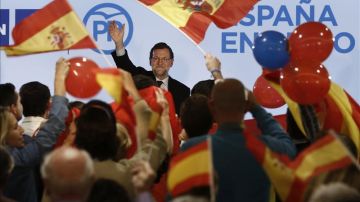 El presidente del Gobierno y candidato del PP a la reelección, Mariano Rajoy