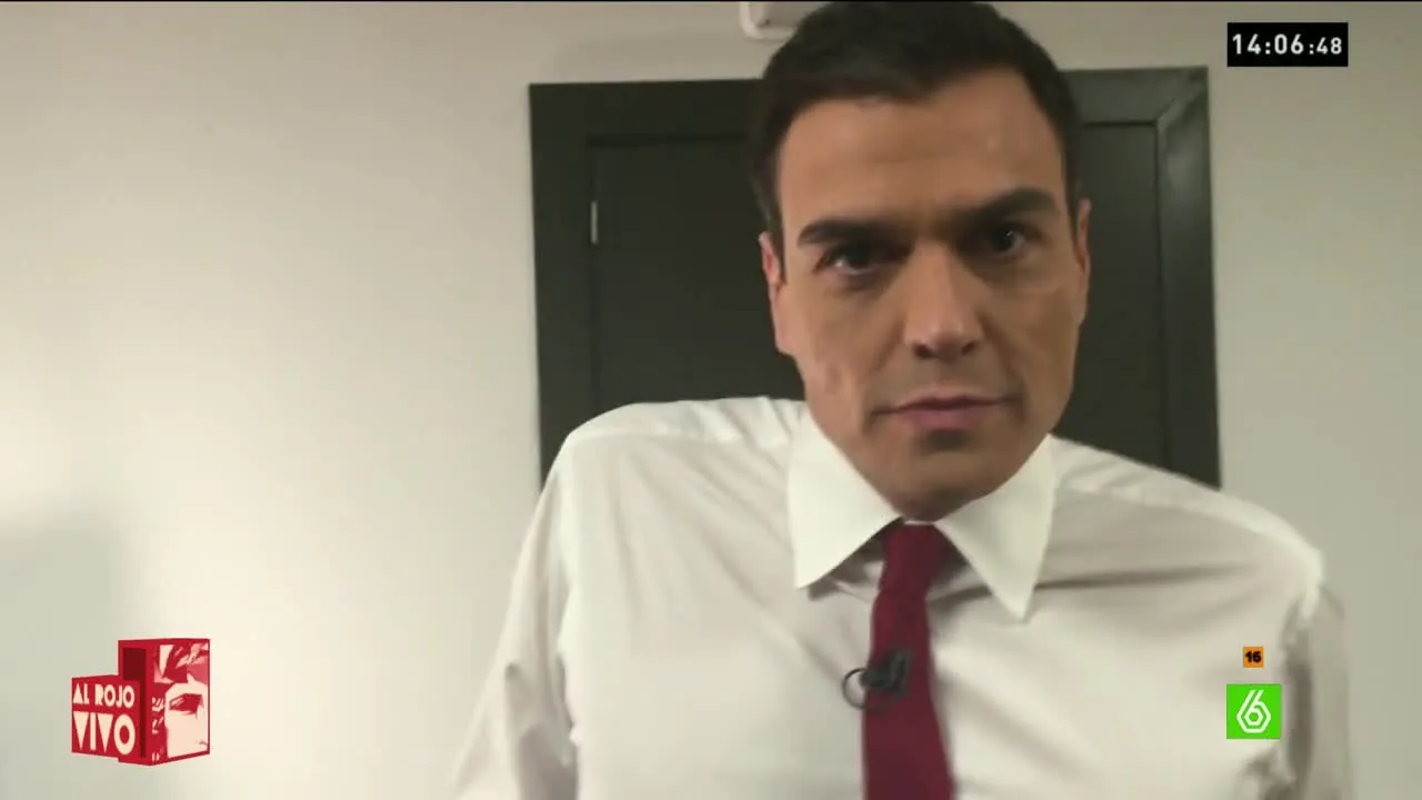 Pedro sánchez en los camerinos