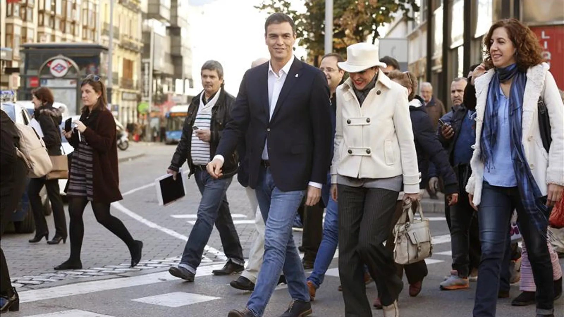 El secretario general del PSOE y candidato a presidente del Gobierno, Pedro Sánchez