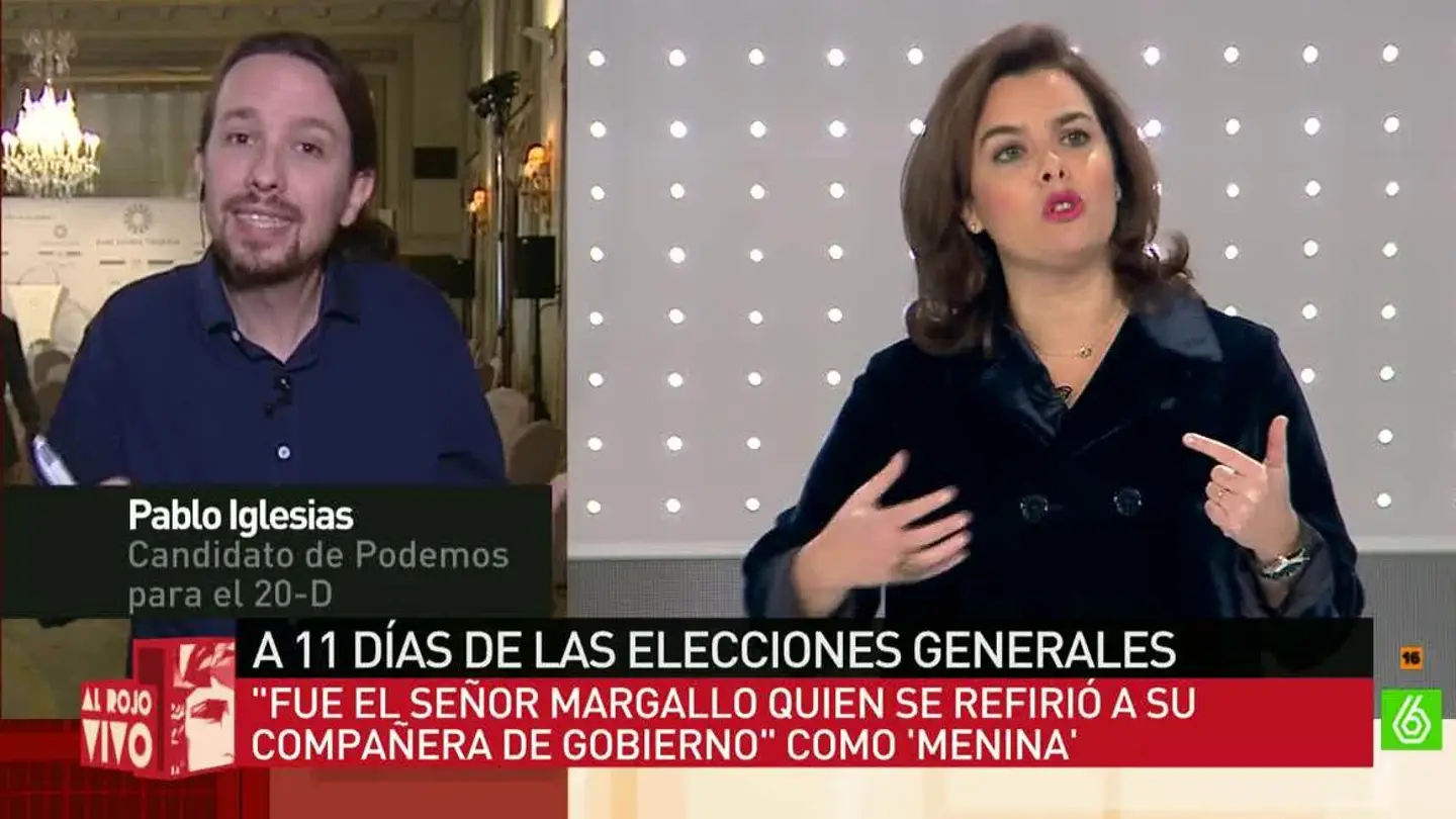 Pablo Iglesias, sobre Soraya Sáenz de Santamaría Pablo Iglesias, sobre Soraya Sáenz de Santamaría