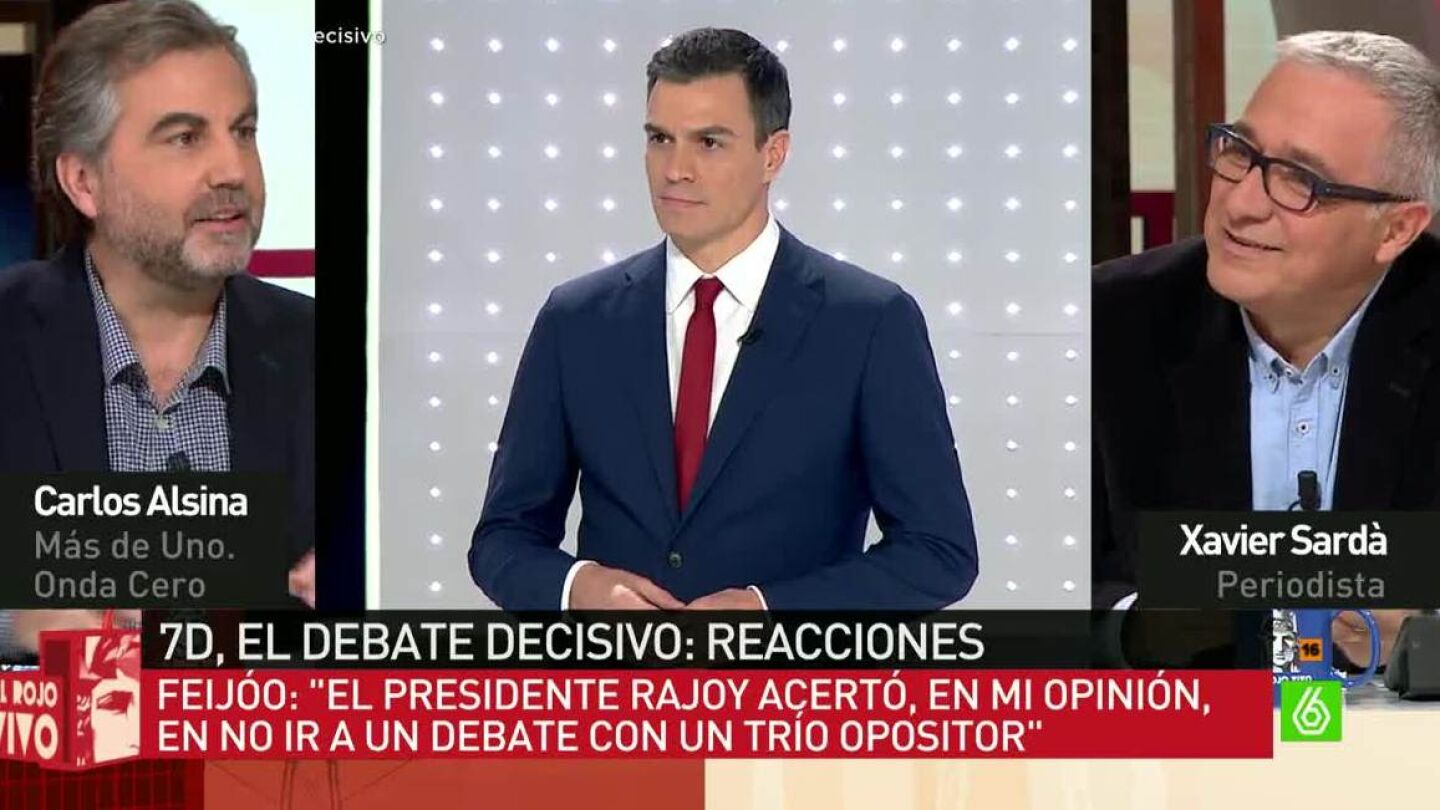 El presentador de M&aacute;s de Uno, Carlos Alsina