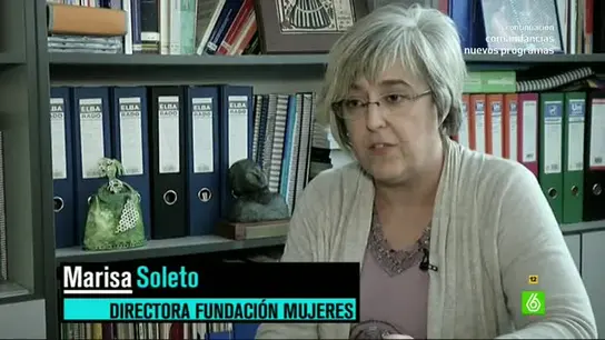 Marisa Soleto, la presidenta de la Fundación Mujeres, en El Intermedio Marisa Soleto, la presidenta de la Fundación Mujeres, en El Intermedio