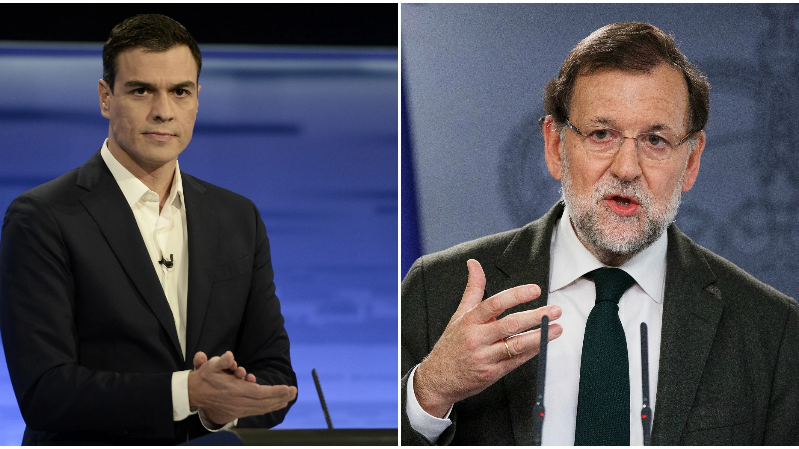 Pedro Sánchez y Mariano Rajoy