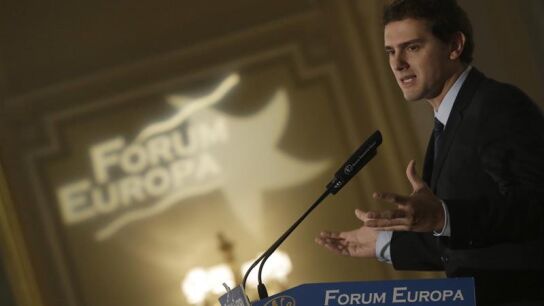 Albert Rivera, en un foro econ&oacute;mico