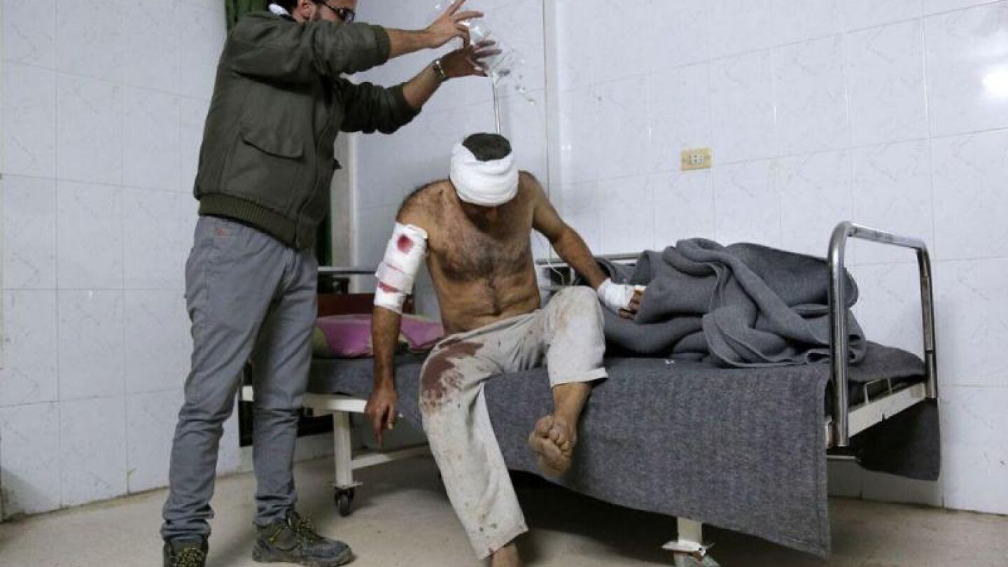 Una persona herida tras un ataque en Siria