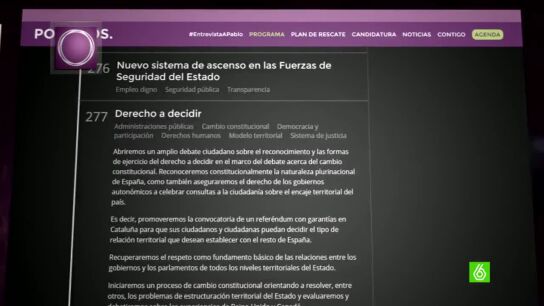 Podemos propone el derecho a decidir en Catalu&ntilde;a