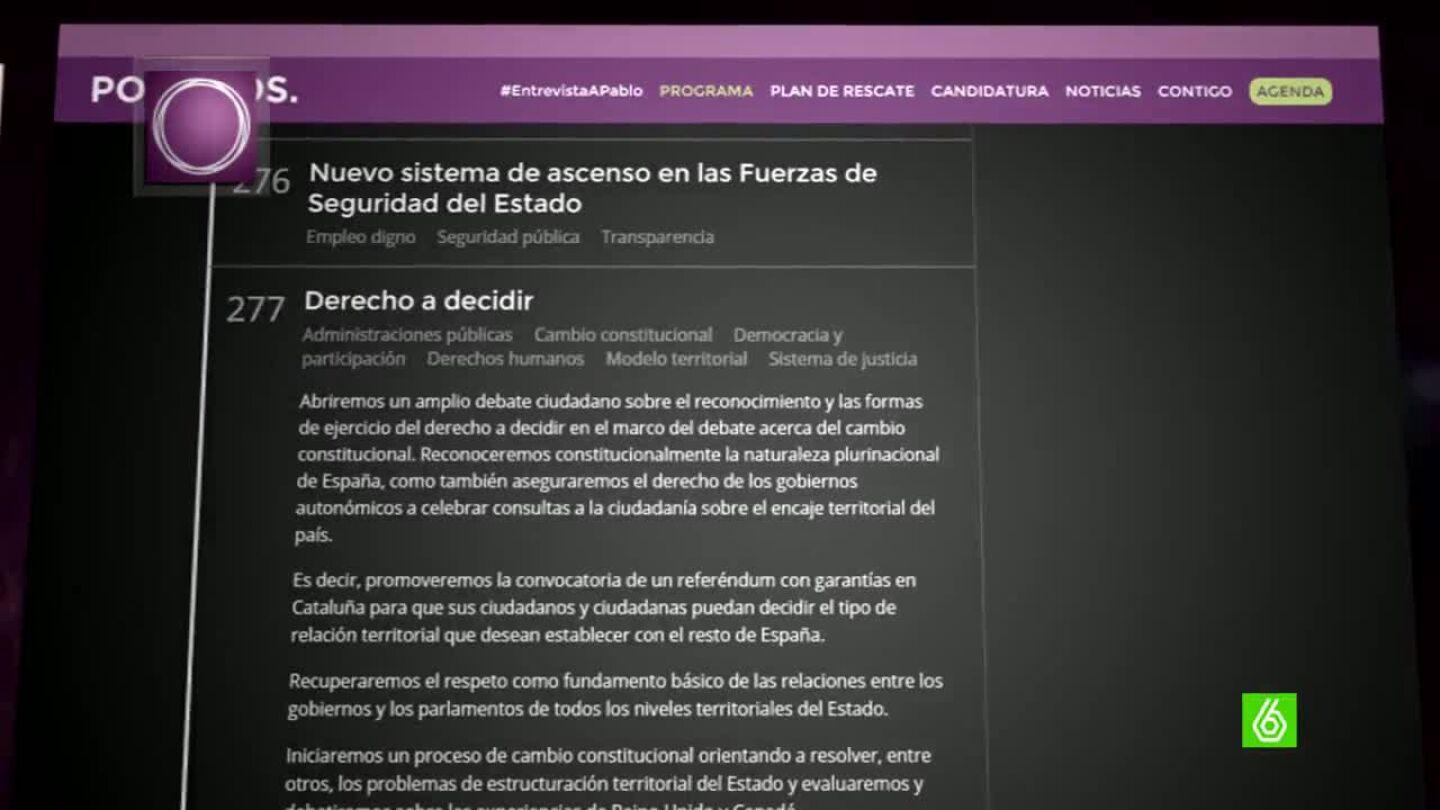 Podemos propone el derecho a decidir en Catalu&ntilde;a