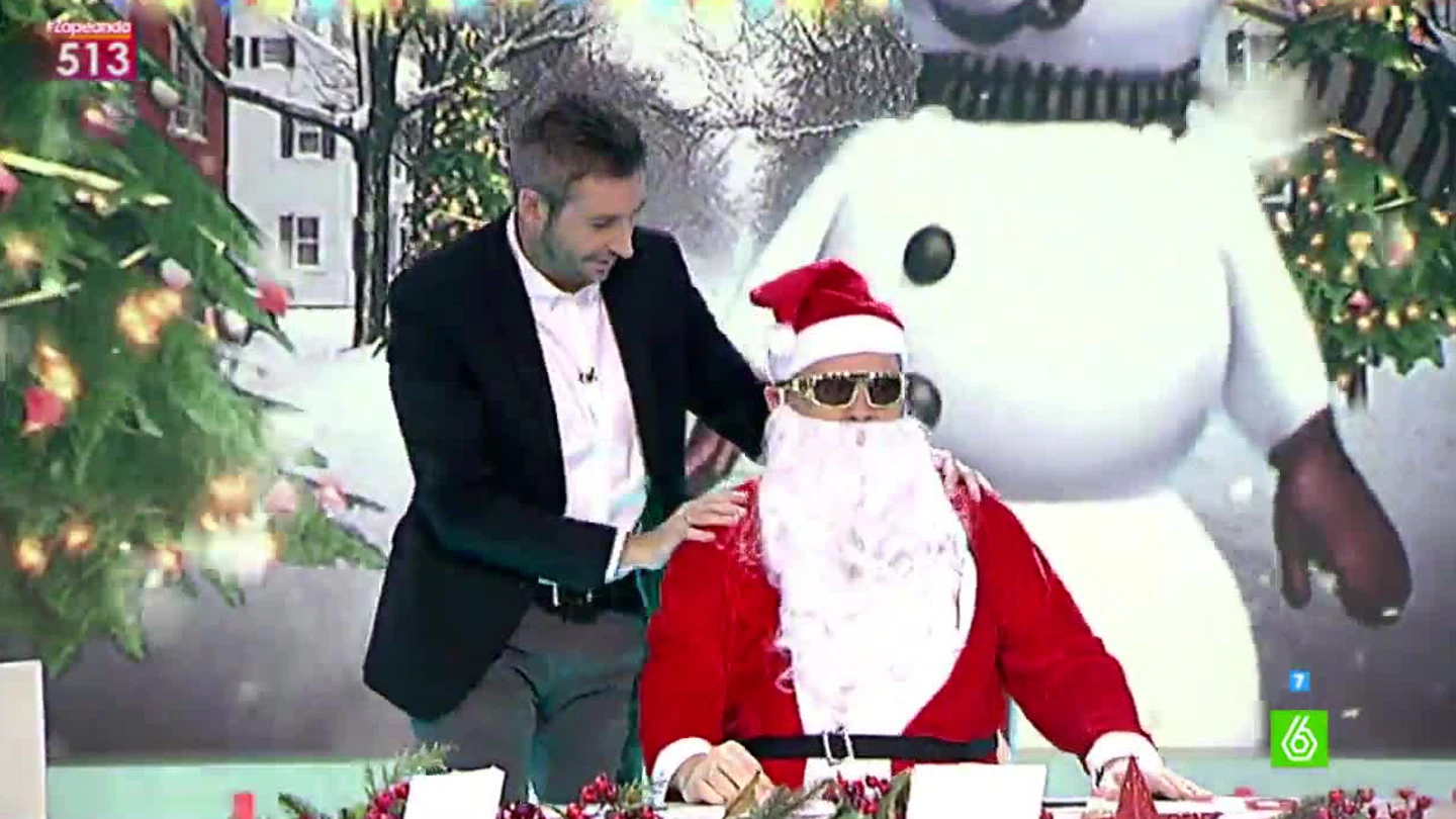 Papá Noel, el 'maquinero', en Zapeando Papá Noel, el 'maquinero', en Zapeando