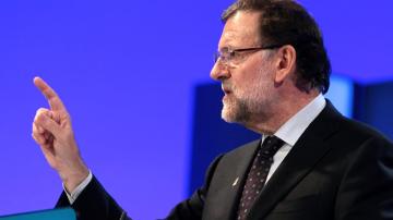 Mariano Rajoy en un mitín