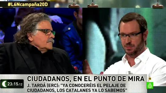 Joan Tardá y Javier Maroto en La Sexta Noche Joan Tardá y Javier Maroto en La Sexta Noche