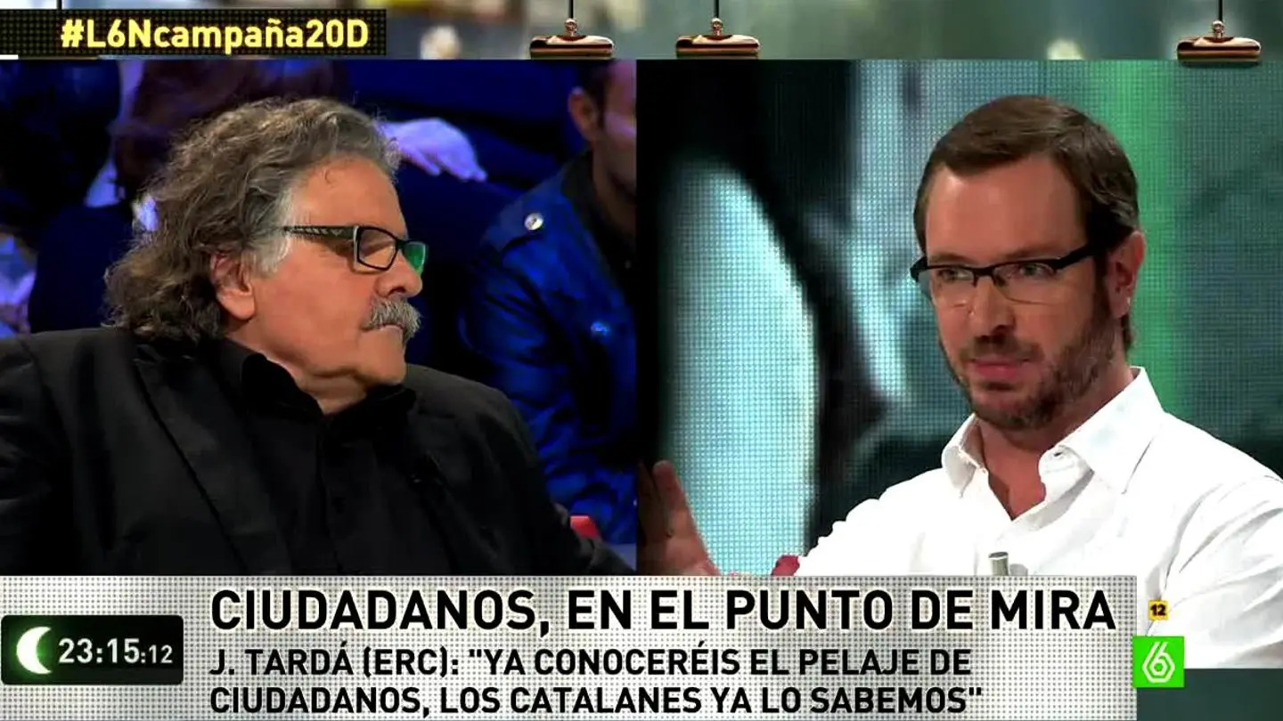 Joan Tardá y Javier Maroto en La Sexta Noche Joan Tardá y Javier Maroto en La Sexta Noche