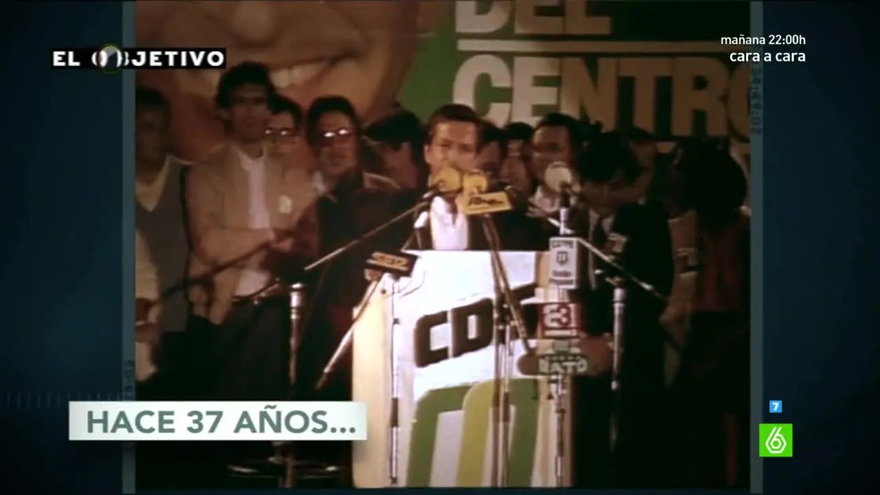 Adolfo Suárez en campaña