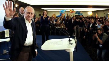 Jorge Fernández Díaz en un acto de campaña