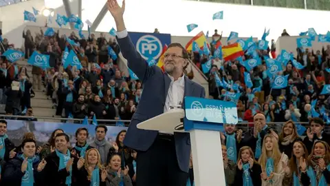 Mariano Rajoy durante un acto electoral Mariano Rajoy durante un acto electoral