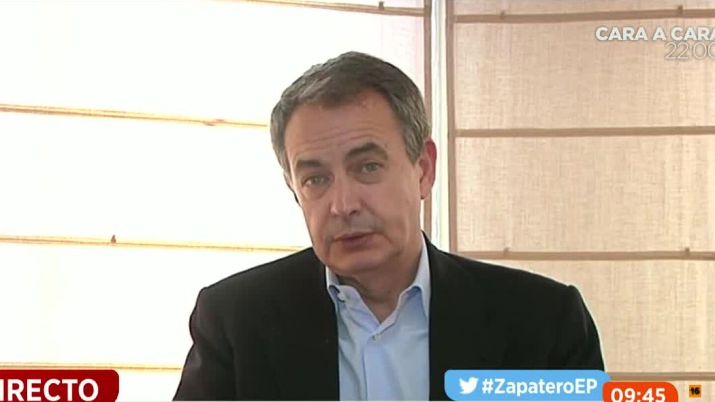 Jos&eacute; Luis Rodr&iacute;guez Zapatero en una entrevista en Espejo P&uacute;blico