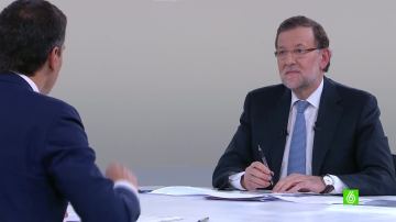 Mariano Rajoy durante el debate