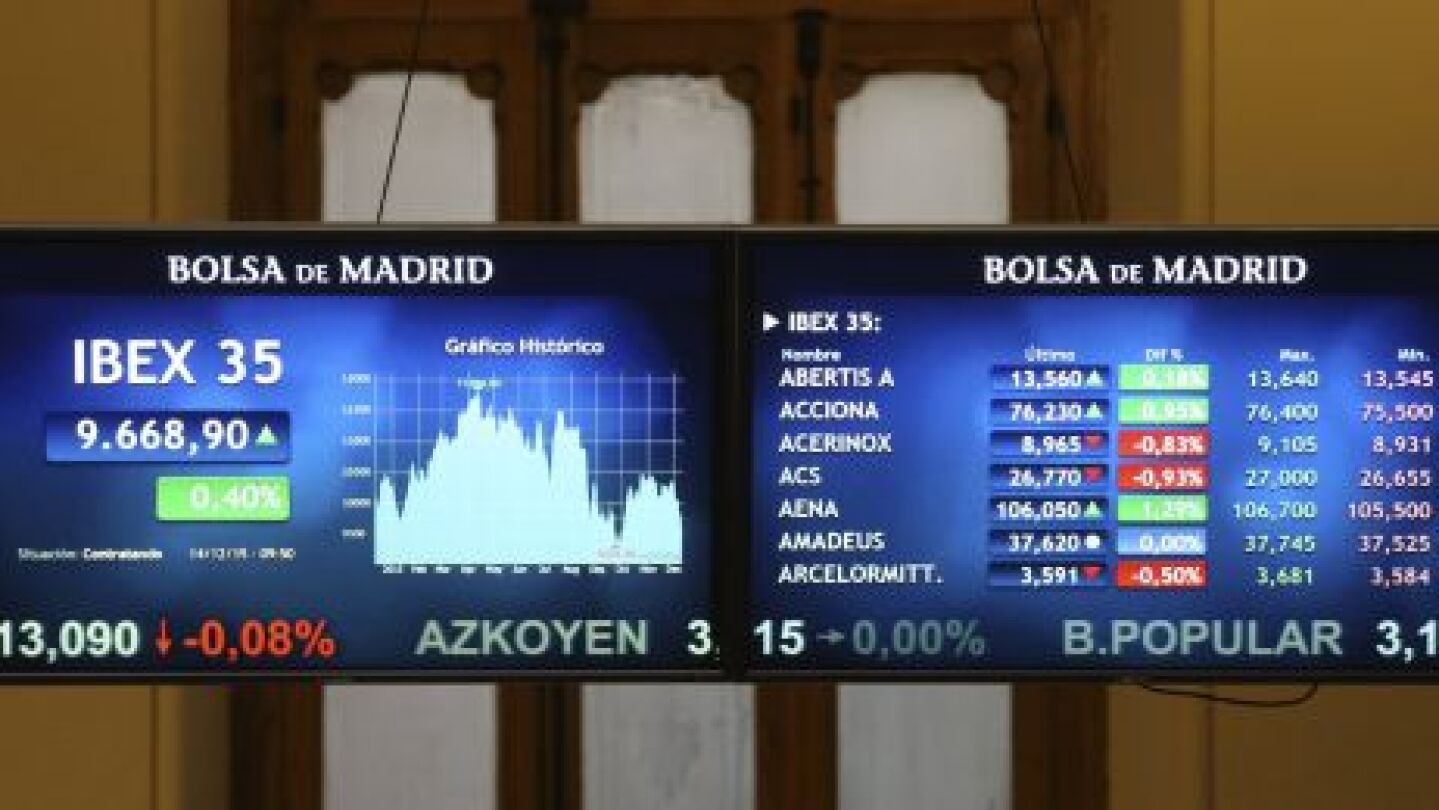 El principal indicador de la bolsa espa&ntilde;ola, el IBEX 35