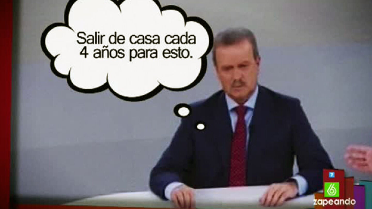 Los pensamientos de Campo Vidal durante el debate entre Rajoy y S&aacute;nchez