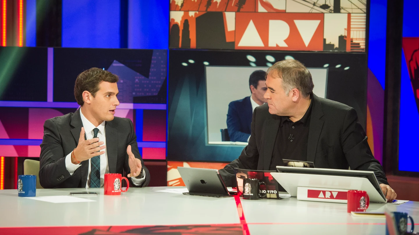 Albert Rivera y Antonio García Ferreras en el Especial ARV Objetivo Elecciones Albert Rivera y Antonio García Ferreras en el Especial ARV Objetivo Elecciones