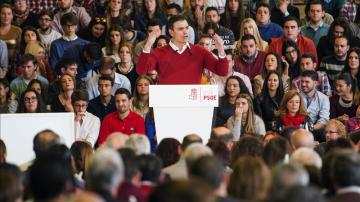 El candidato a la presidencia del Gobierno del PSOE