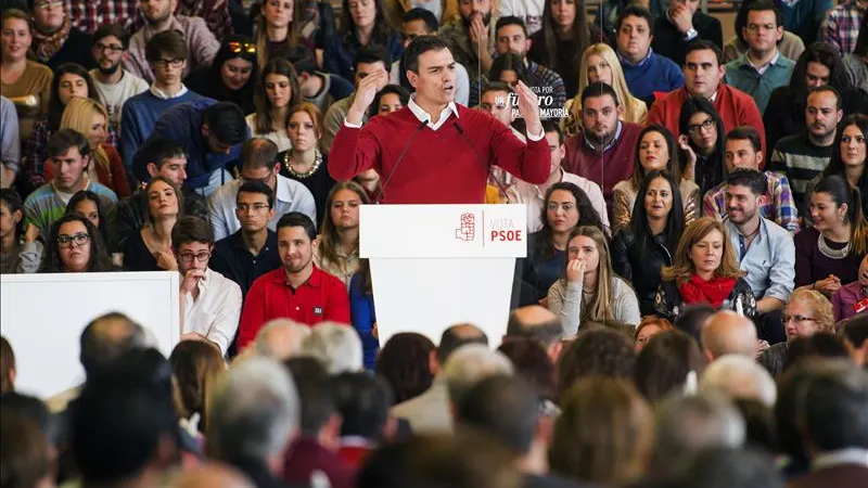 El candidato a la presidencia del Gobierno del PSOE