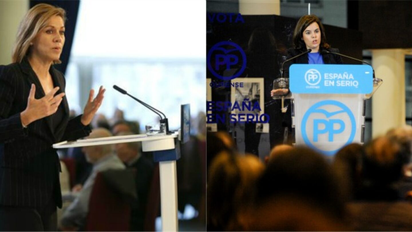 Mar&iacute;a Dolores de Cospedal y Soraya S&aacute;enz de Santamar&iacute;a
