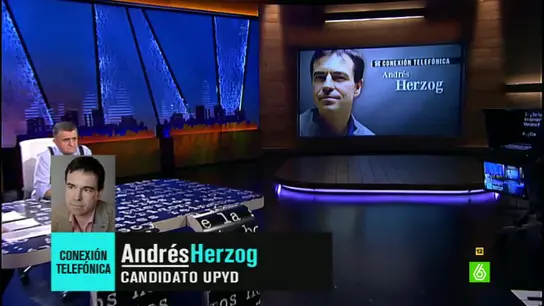 Conexión telefónica con Andrés Herzog Conexión telefónica con Andrés Herzog