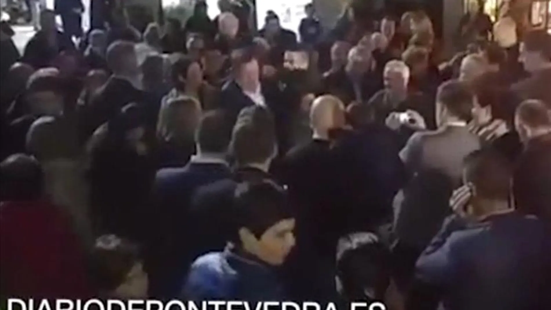 Rajoy es agredido en Pontevedra