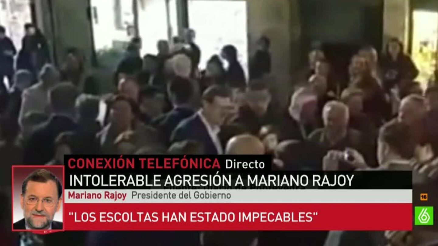 Mariano Rajoy relata la agresi&oacute;n sufrida en Pontevedra