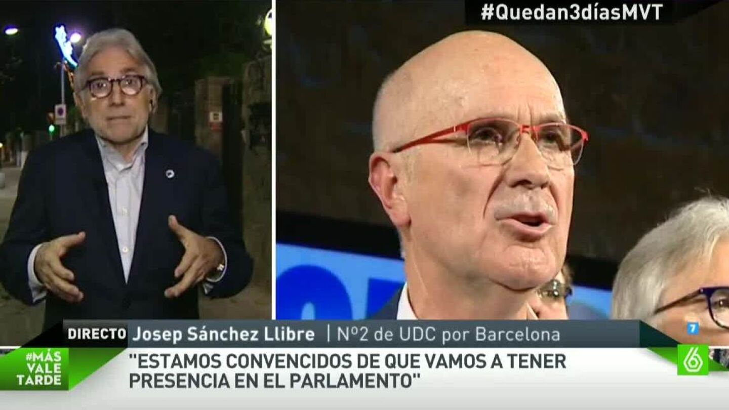Josep S&aacute;nchez Llibre, n&uacute;mero dos de UDC por Barcelona