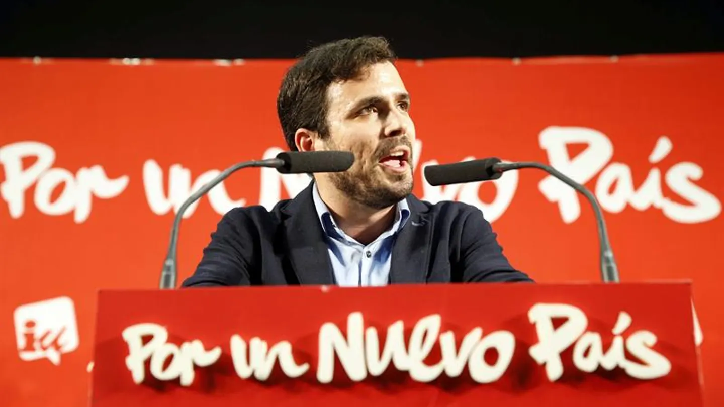 Alberto Garzón, en el mitin de cierre de campaña Alberto Garzón, en el mitin de cierre de campaña