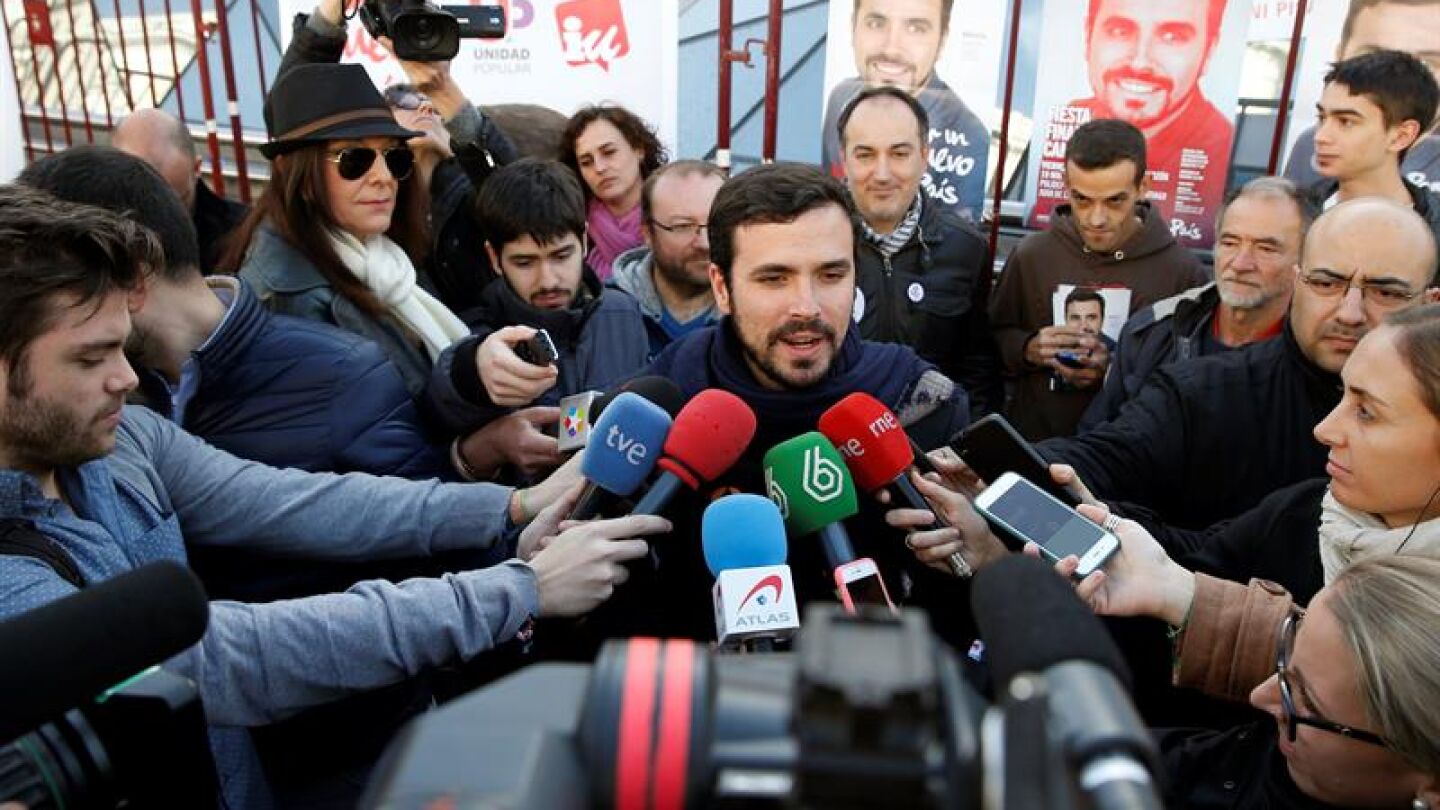 El candidato de Izquierda Unida-Unidad Popular, Alberto Garz&oacute;n