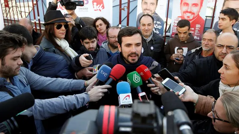 El candidato de Izquierda Unida-Unidad Popular, Alberto Garzón