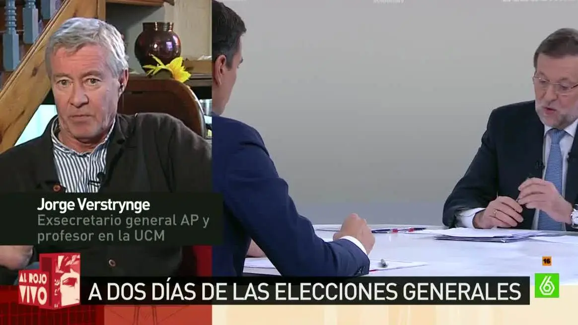 El politólogo Jorge Verstrynge, en ARV