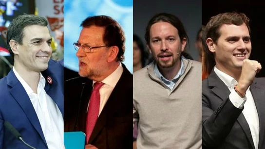 Los candidatos del PSOE, PP, Podemos, Ciudadanos Los candidatos del PSOE, PP, Podemos, Ciudadanos