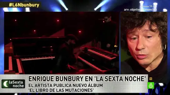 Enrique Bunbury en laSexta Noche Enrique Bunbury en laSexta Noche
